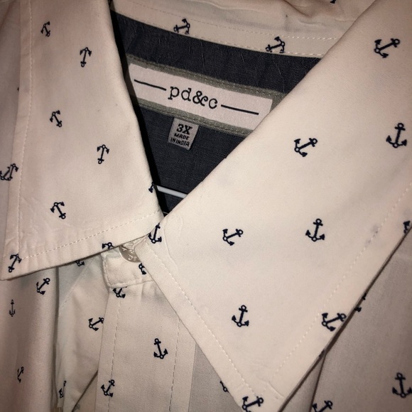 Men’s PD&Co Anchor Button Down Shirt - Picture 3 of 8